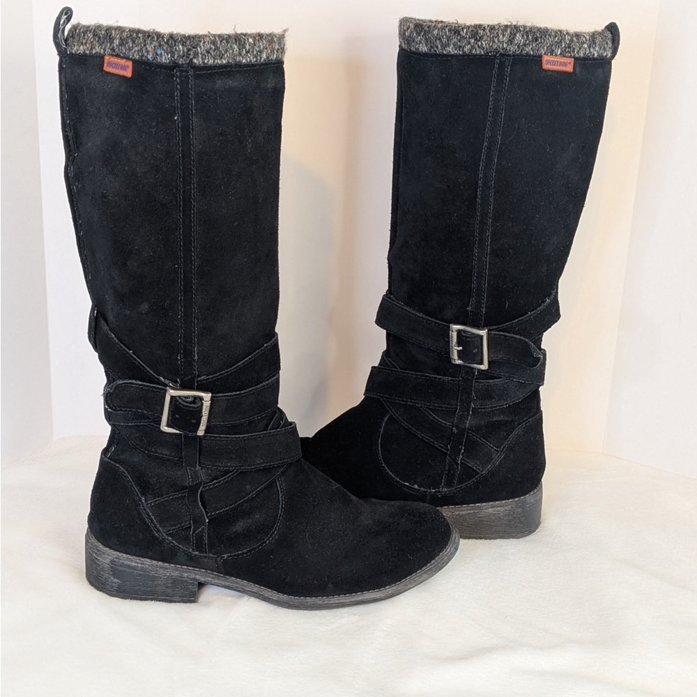Women’s Rocket Dog Black Tall Suede Boots Size 8.5 Medium